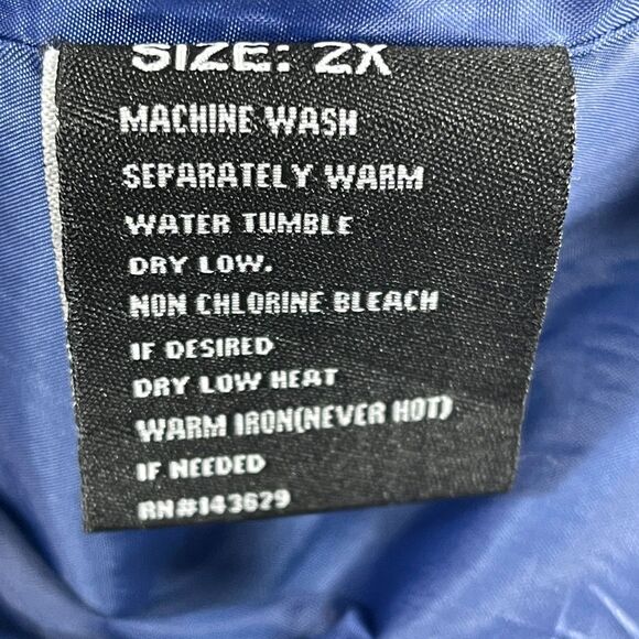 Encrypted Supply Company Jacket Mens 2X Blue Green Pull Over Quarter Zip Hooded - Picture 7 of 14